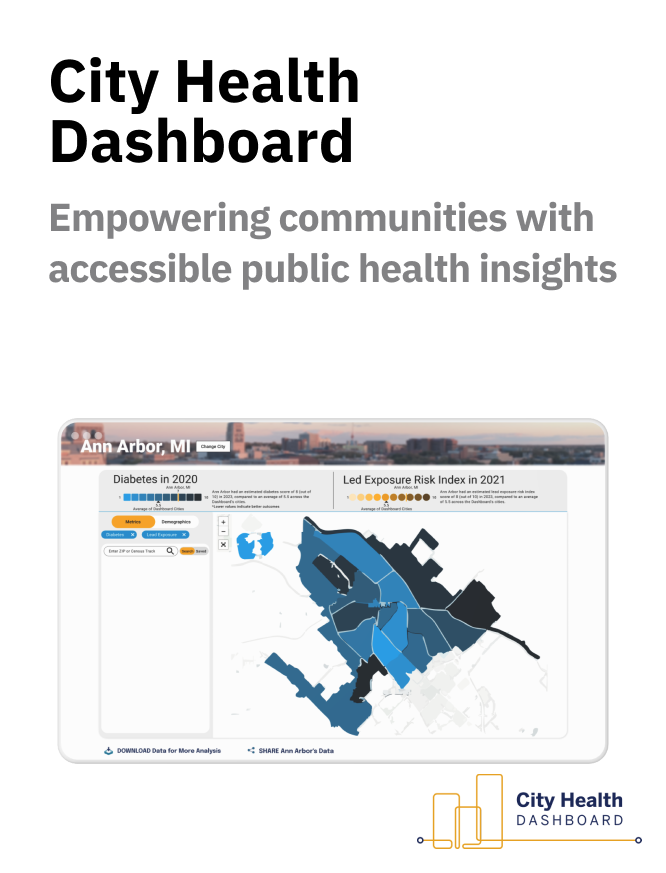 City Health Dashboard Redesign preview